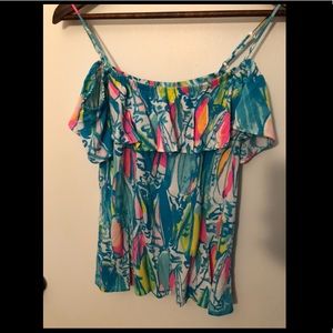 Lilly Pulitzer Off-The-Shoulder Blouse
